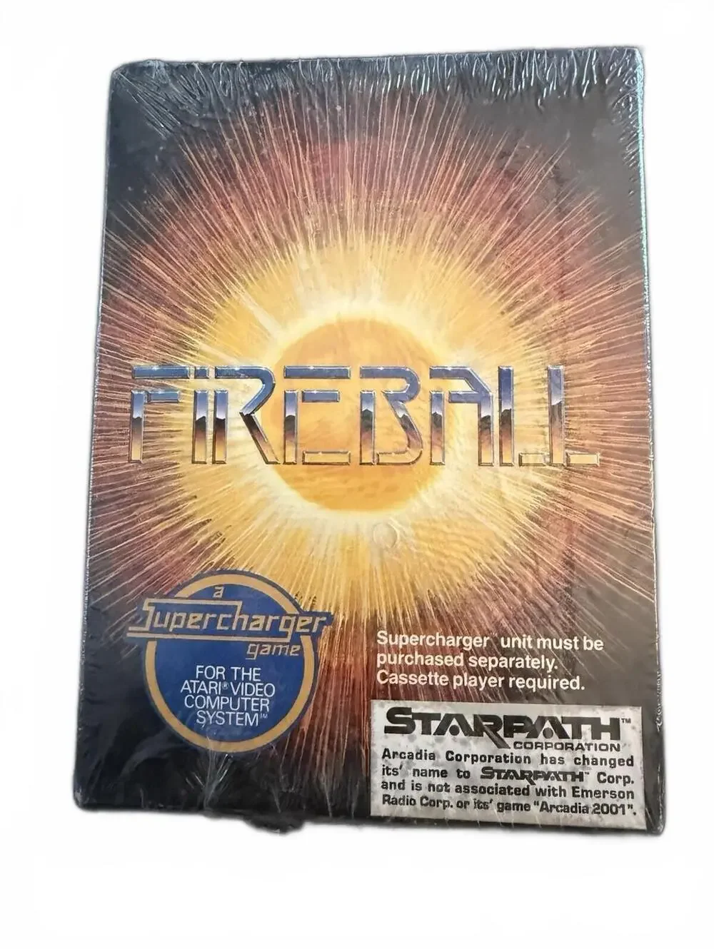 Arcadia Fireball Game for Atari Video Computer System, 1982 Release